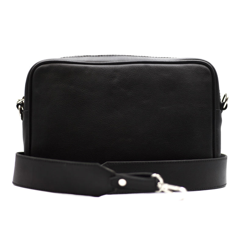 Crossbody Negra Piel Cactus - Grande