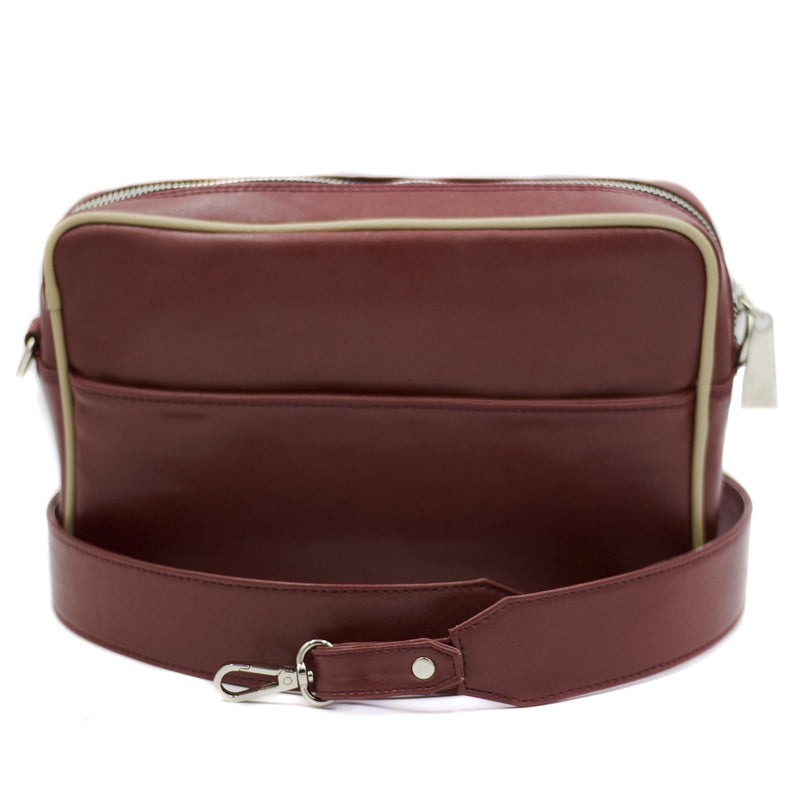 Crossbody Roja Piel Cactus - Grande